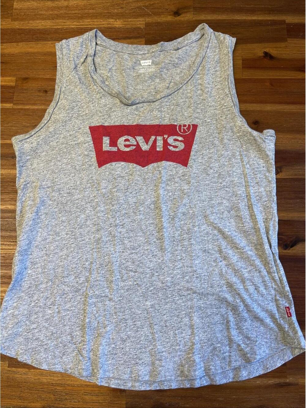 Levi’s Classic Signature Grey Tank Top Women’s Med